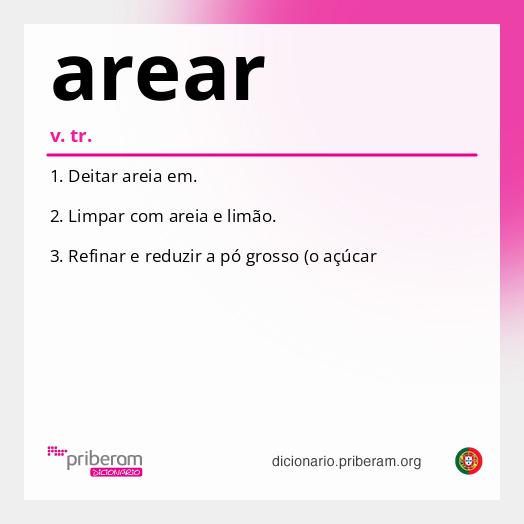 Significado de arear